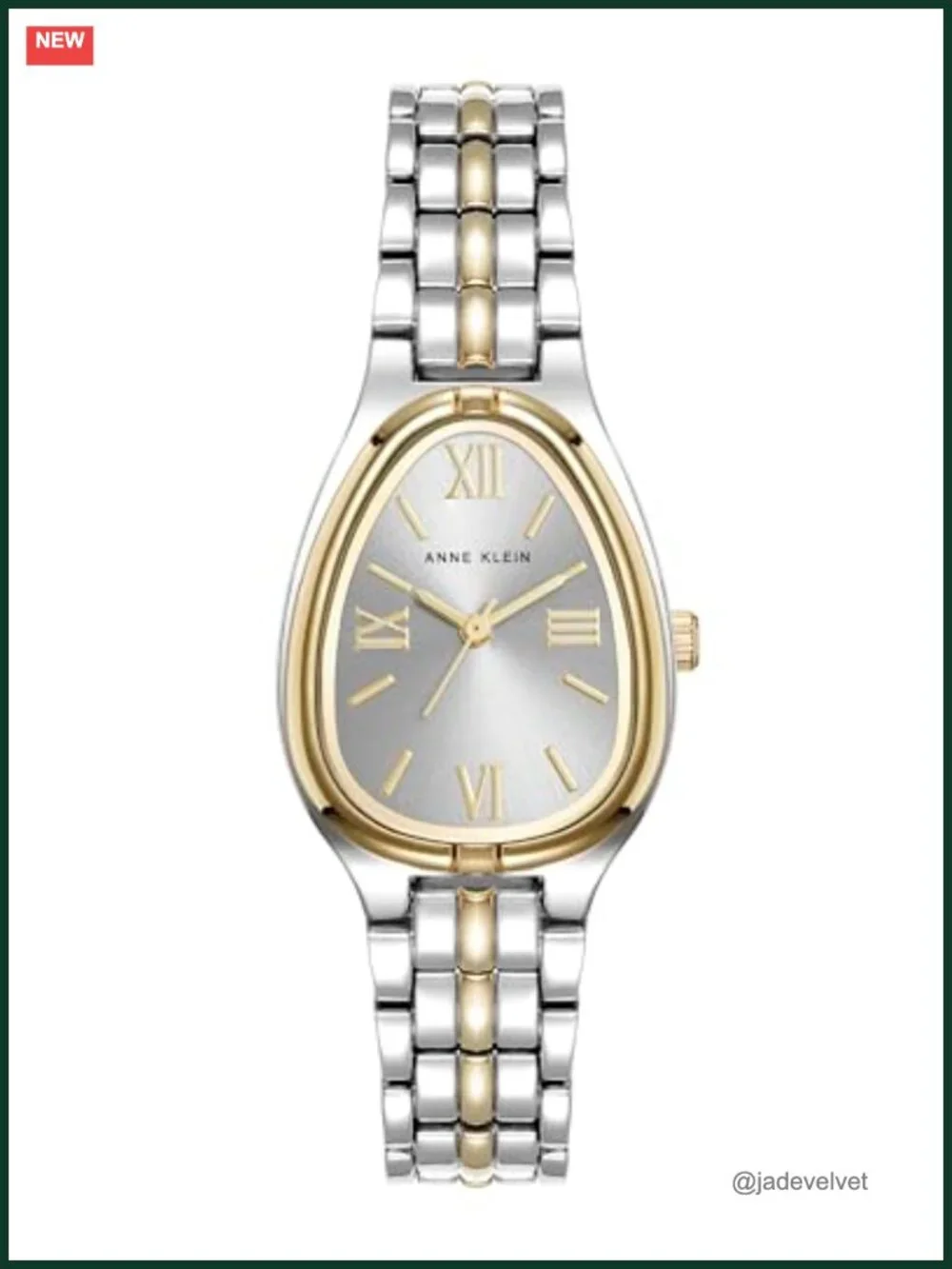 Anne Klein Women's Bracelet Watch Silver Dial Gold-Tone Hands Adjustable Link